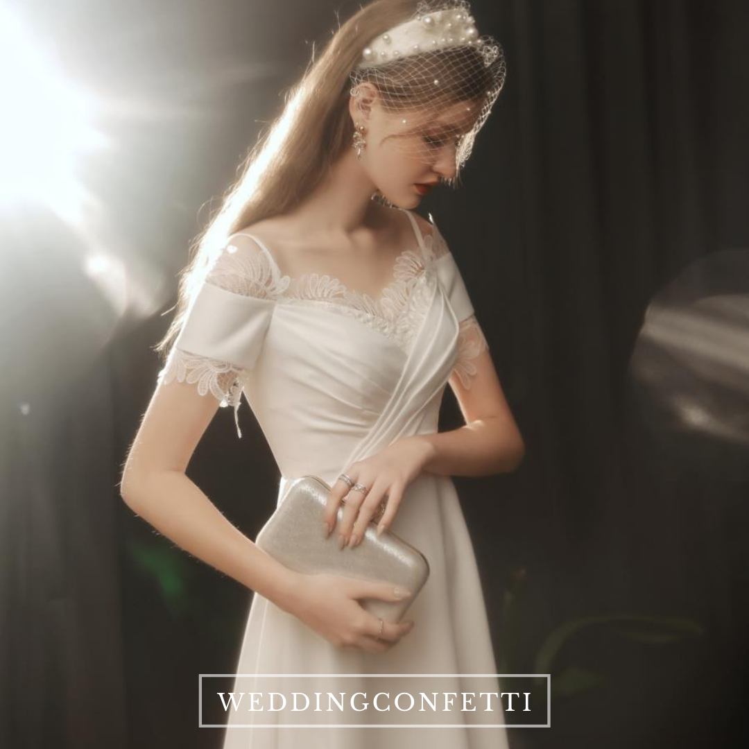 The Lilette Wedding Bridal Off Shoulder Gown
