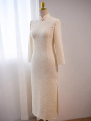 The Blanca Long Sleeves Cheongsam Gown