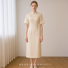 The Celtrine Flare Sleeves Cheongsam Gown