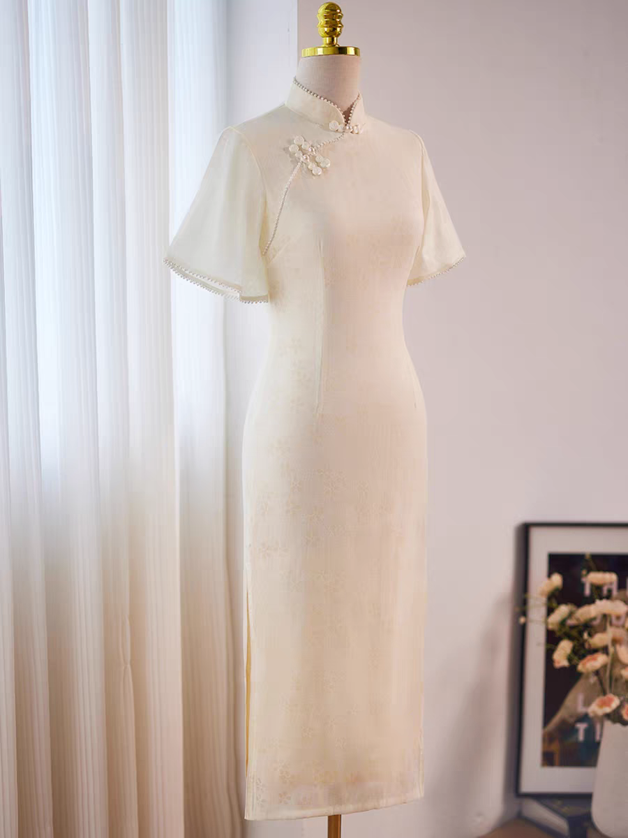 The Celtrine Flare Sleeves Cheongsam Gown