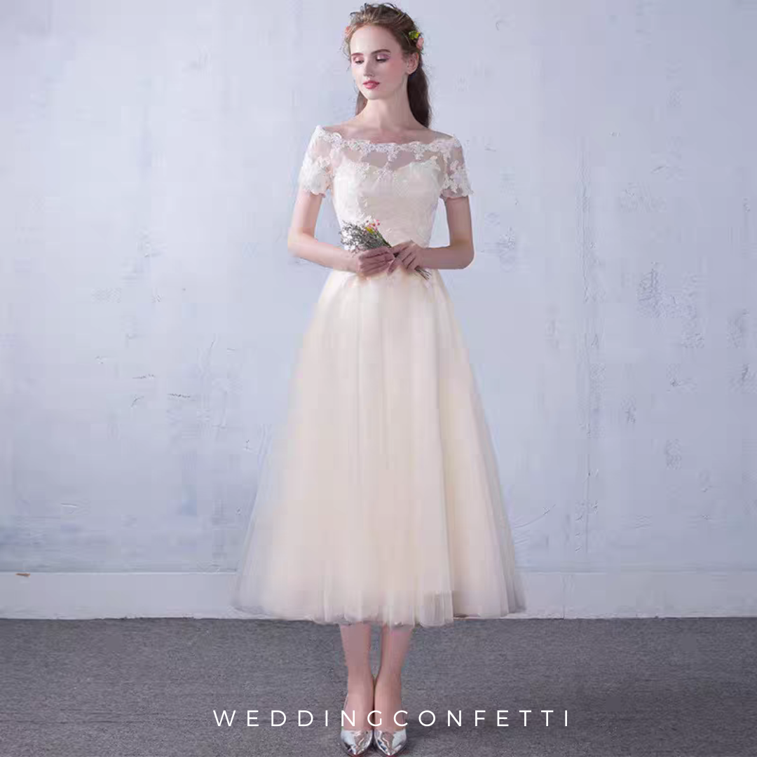 The Lynne Off Shoulder Gown (Available in 3 Colours)