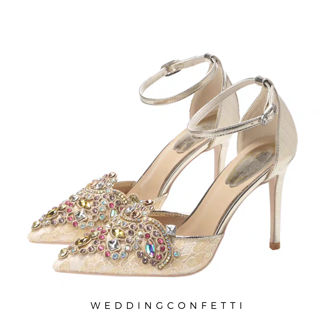 The Kloise Wedding Heels with Beadings (Available in 2 colours)