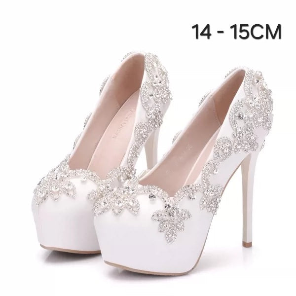 The Grecie Wedding Bridal Crystal Heels