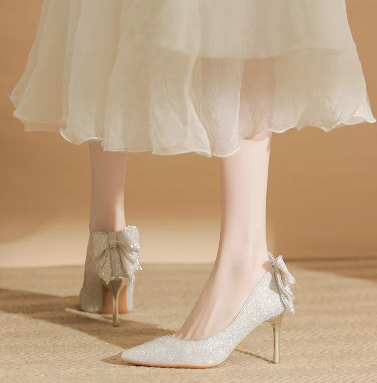 The Klary Wedding Bridal Glitter Heels