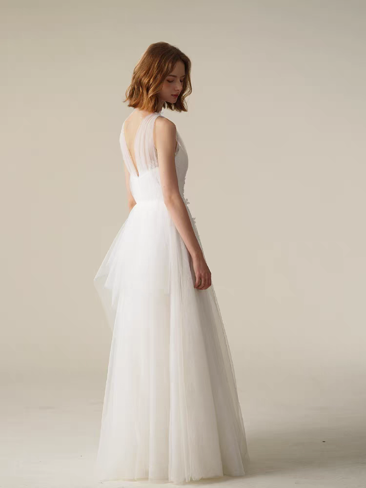The Ressaly Wedding Bridal Sleeveless Gown