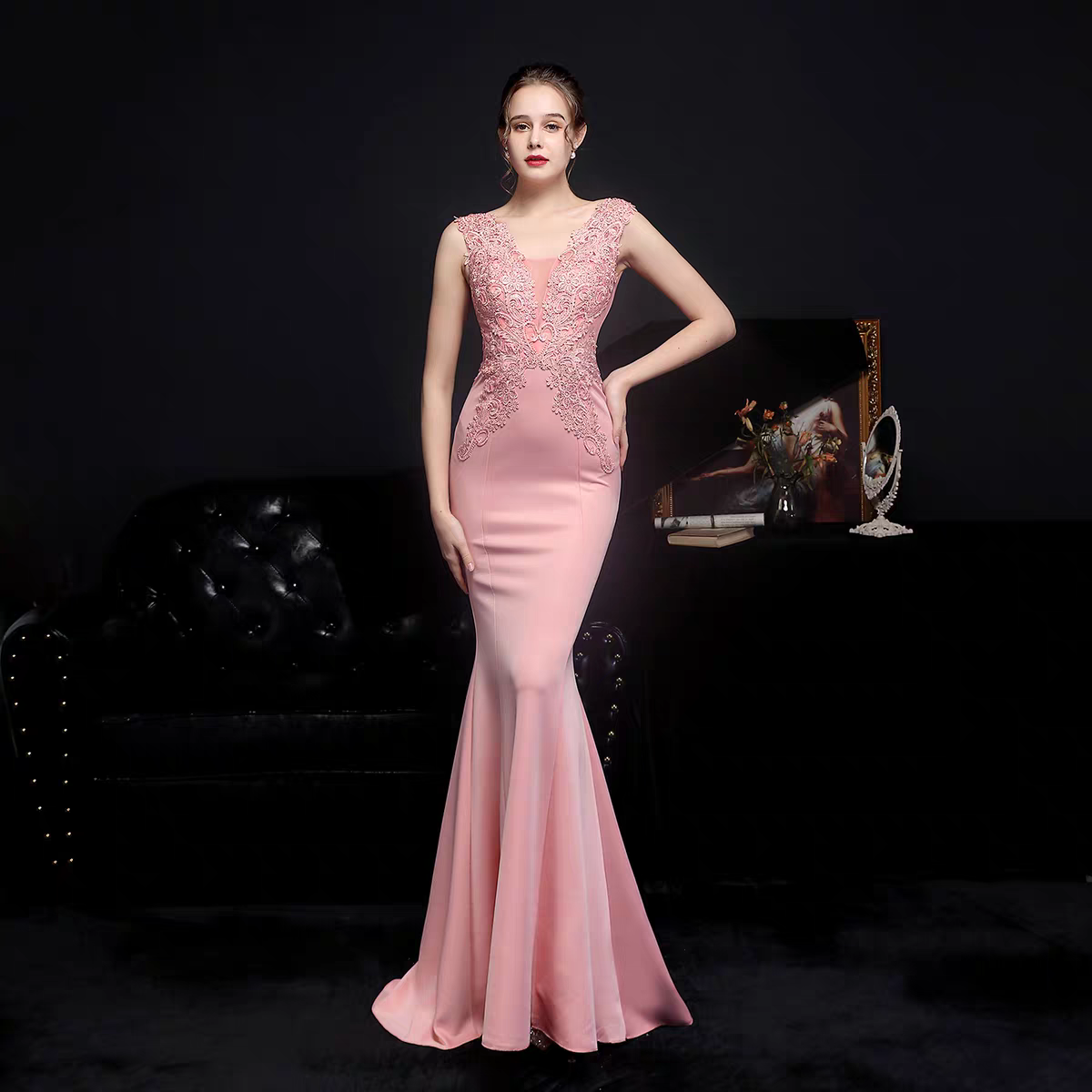 The Jaymee Sleeveless Mermaid Gown (Available in 6 colours)