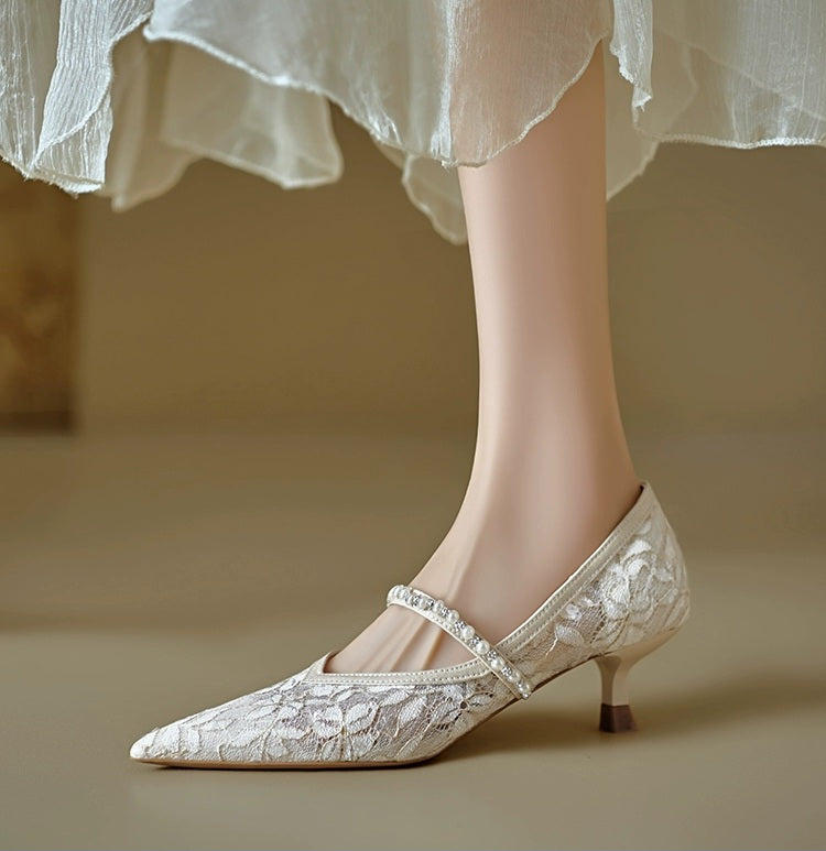 The Aspher Wedding Bridal Silver Heels