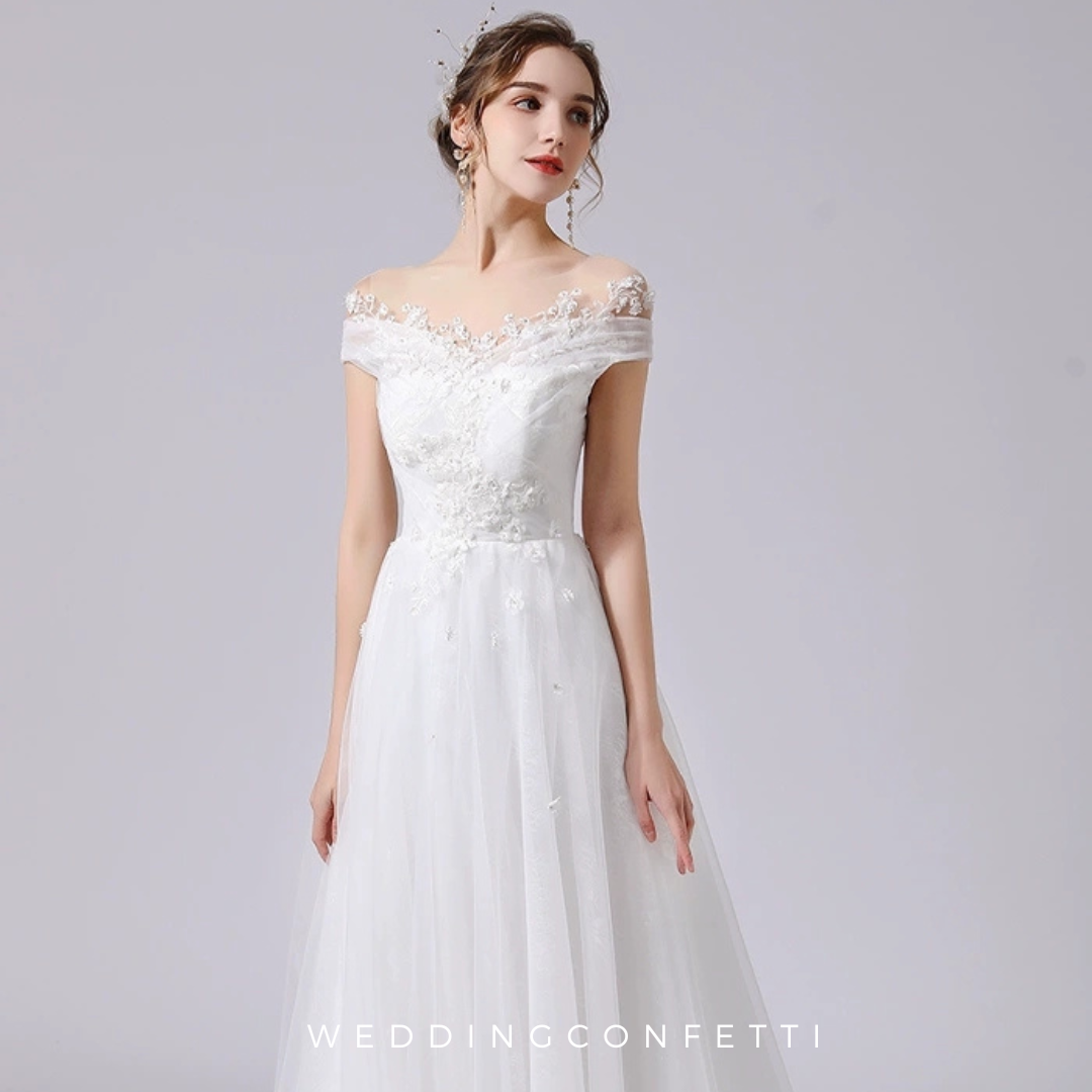 The Rosyth Wedding Bridal Off Shoulder Gown