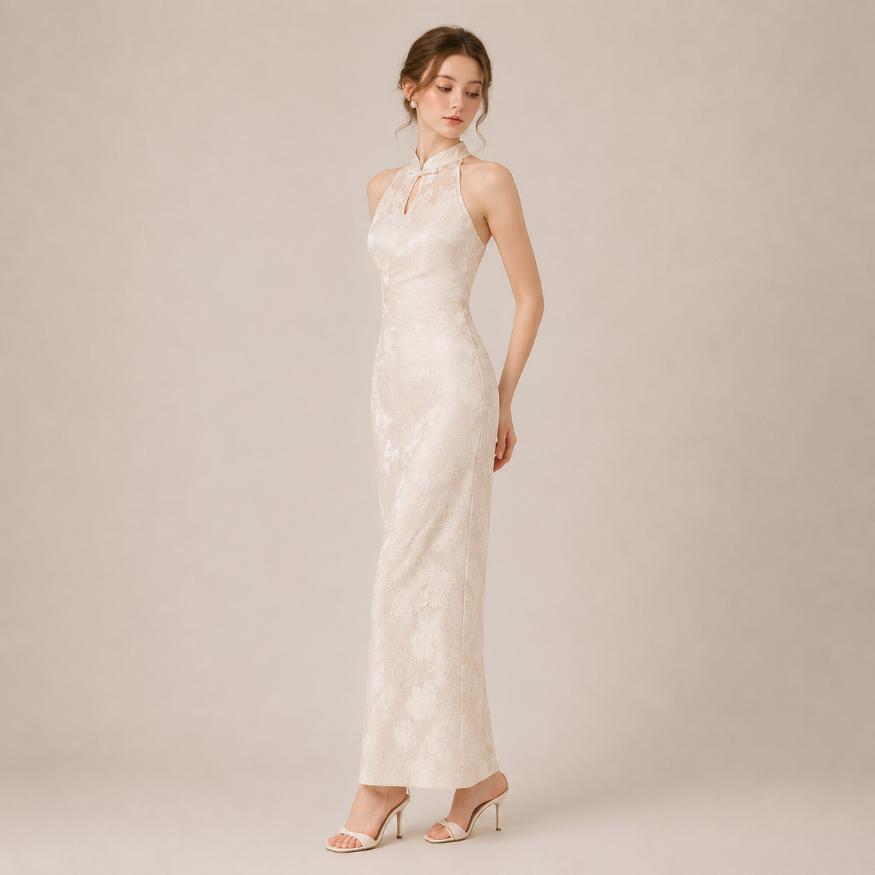 The Aurele Sleeveless Cheongsam Gown