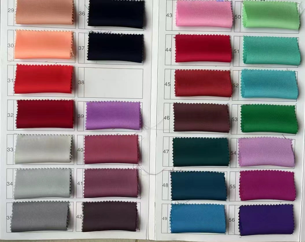 Shiny Satin Colour Chart/Swatch