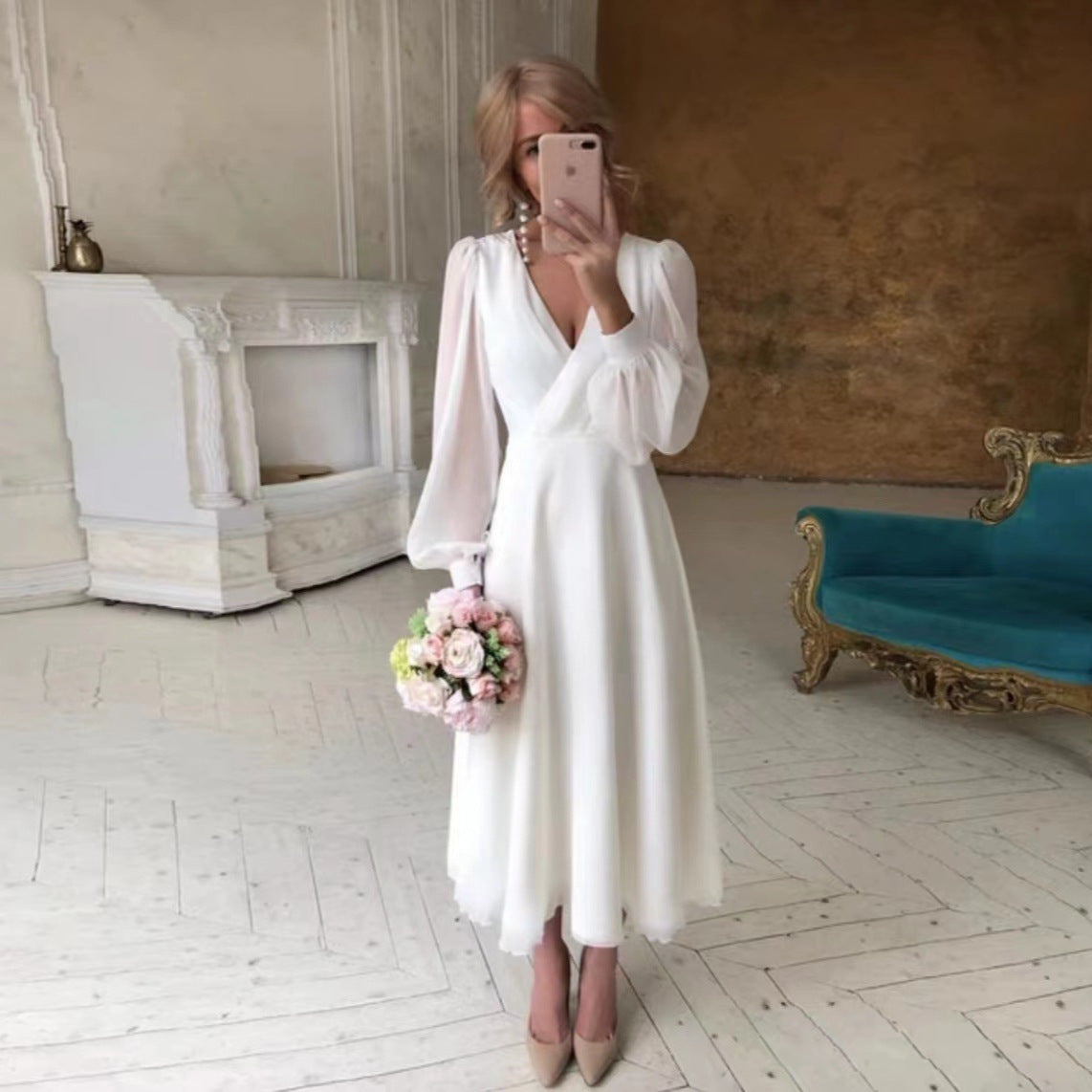 The Caitlyn Long Sleeves Gown