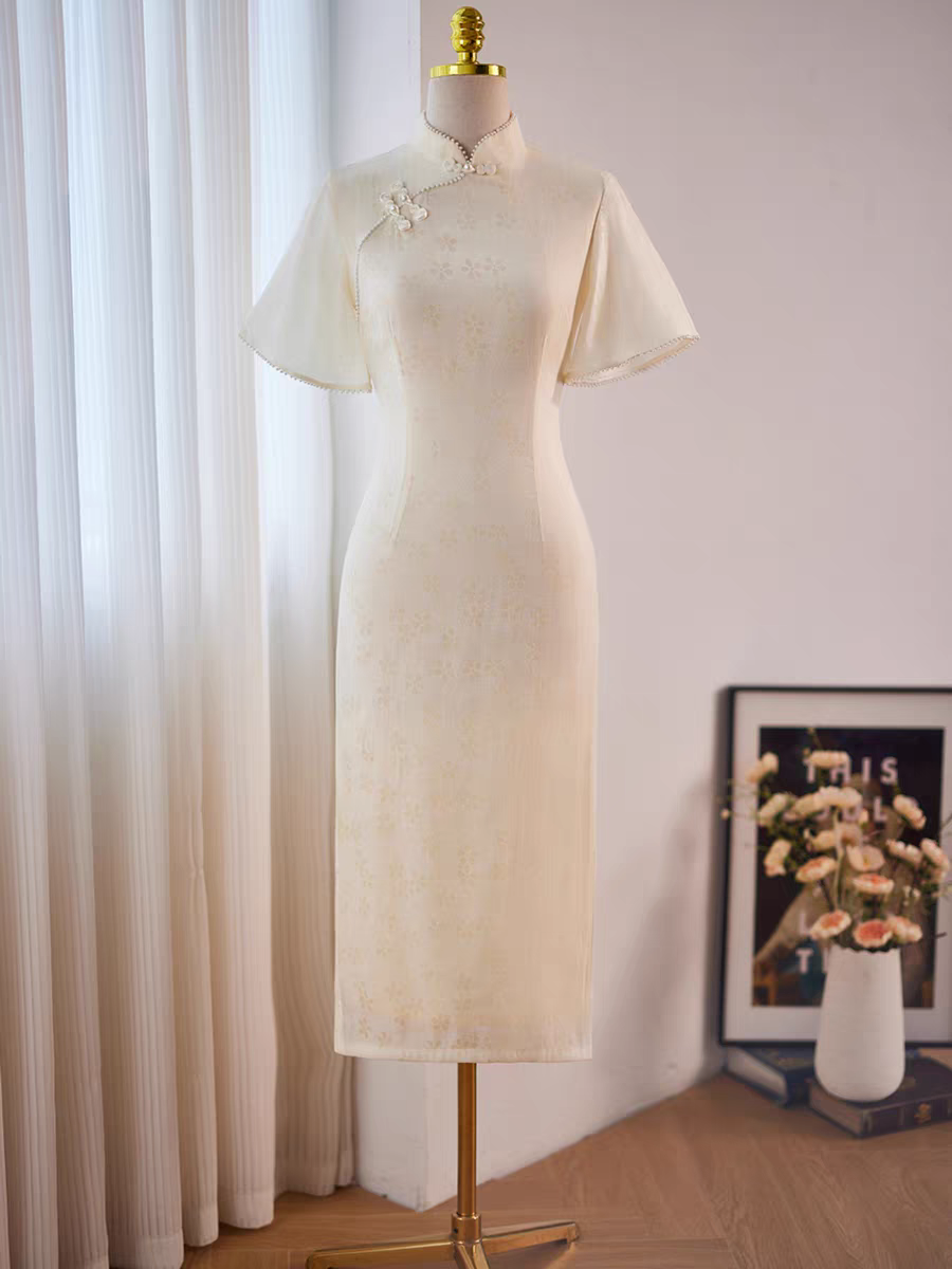 The Celtrine Flare Sleeves Cheongsam Gown