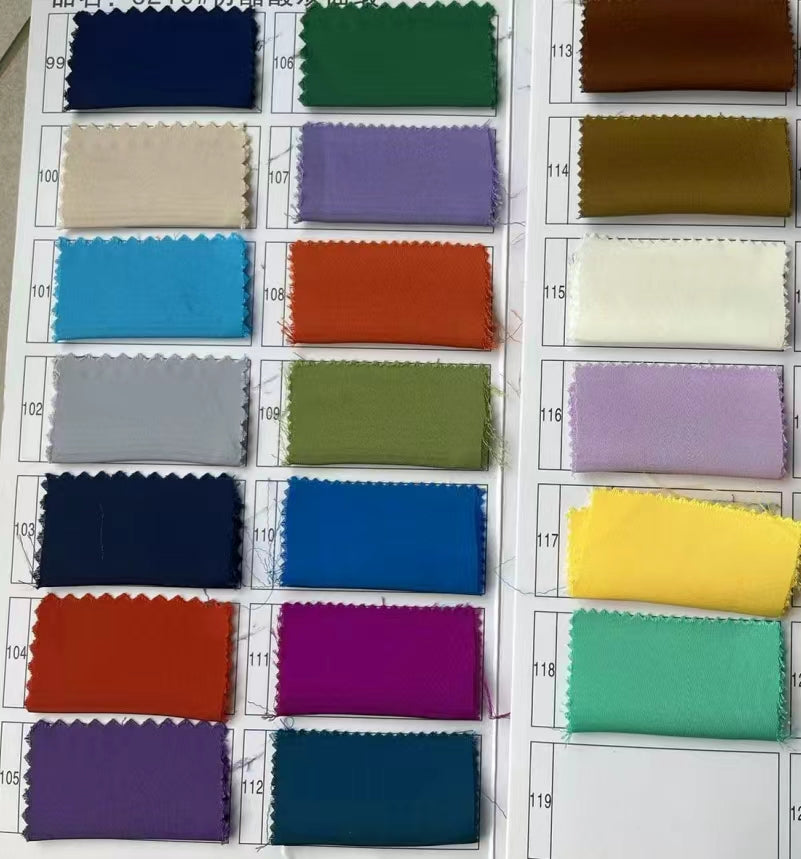 Shiny Satin Colour Chart/Swatch