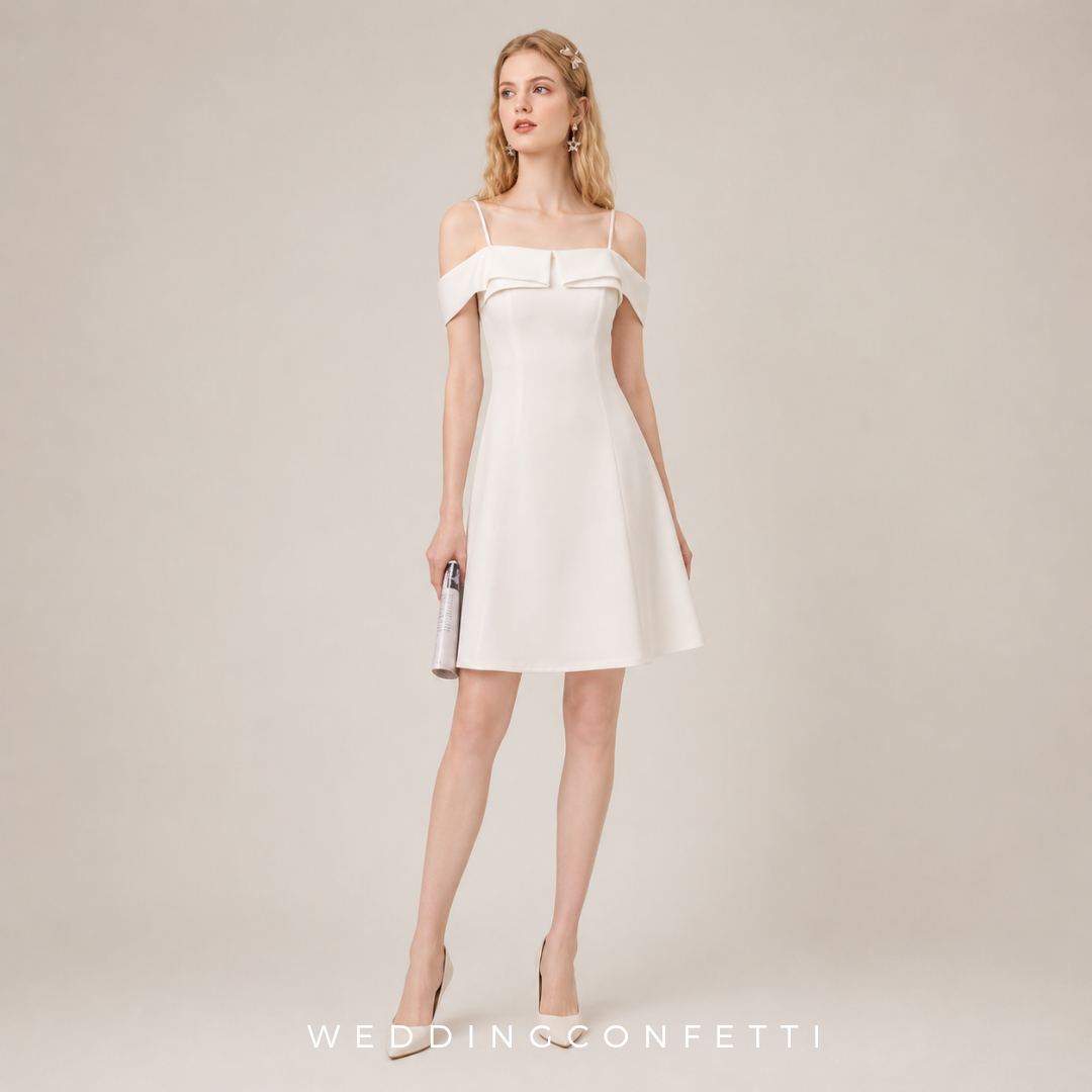 The Lerista Off Shoulder Short Dress (Available in 4 Colours)