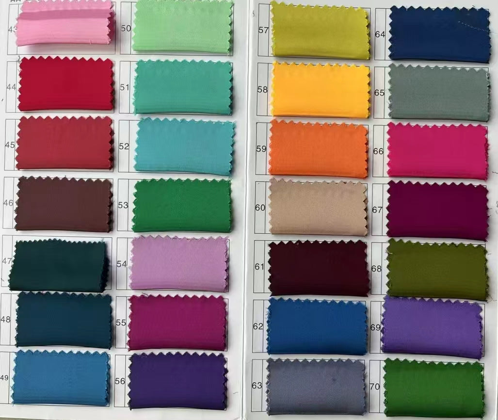 Shiny Satin Colour Chart/Swatch
