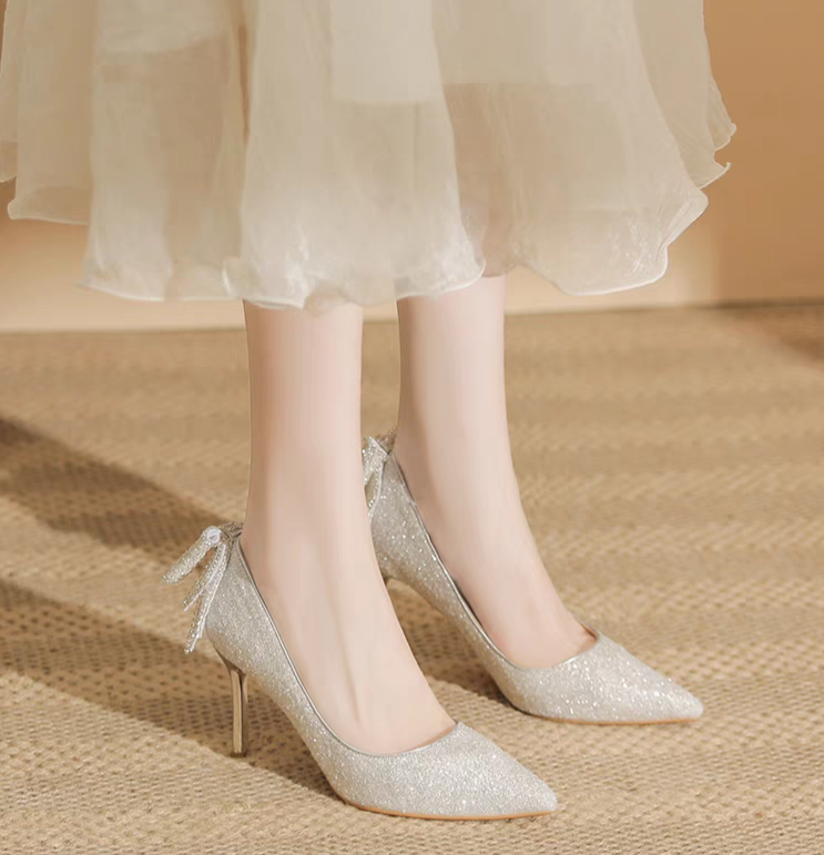 The Klary Wedding Bridal Glitter Heels