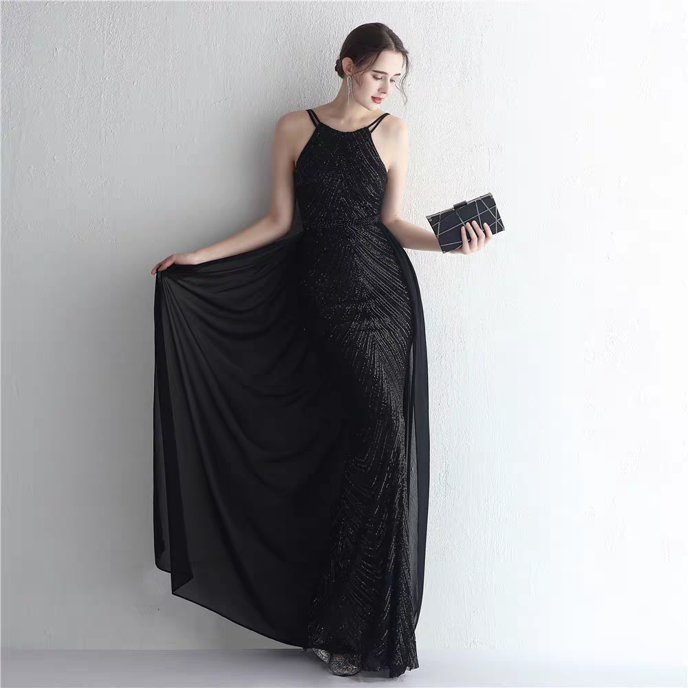 The Codila Halter Evening Mermaid Dress (Available in 6 colours)