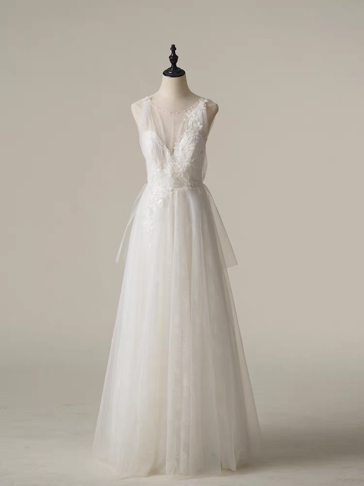 The Ressaly Wedding Bridal Sleeveless Gown