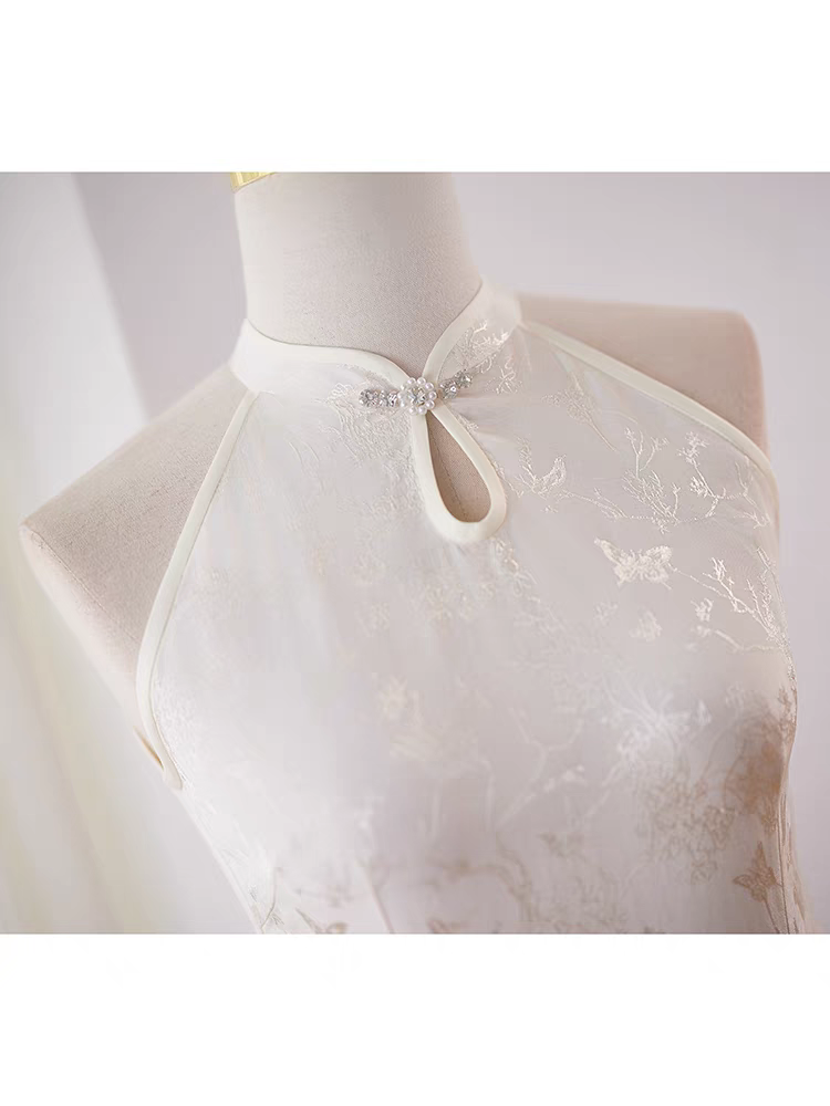The Peony Halter Cheongsam Gown