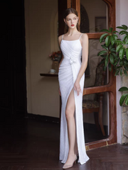 The Sleeveless High Slit Sequined Dress (Available in 2 Colours)
