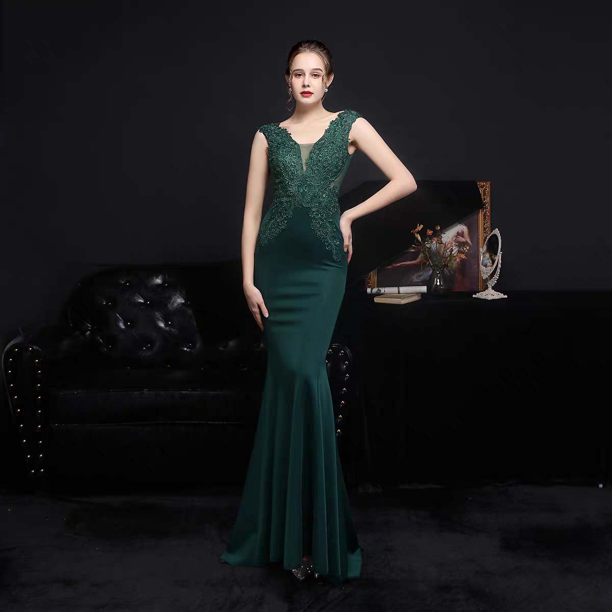 The Jaymee Sleeveless Mermaid Gown (Available in 6 colours)