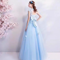 The Mikayla Allure Blue Sleeveless Gown