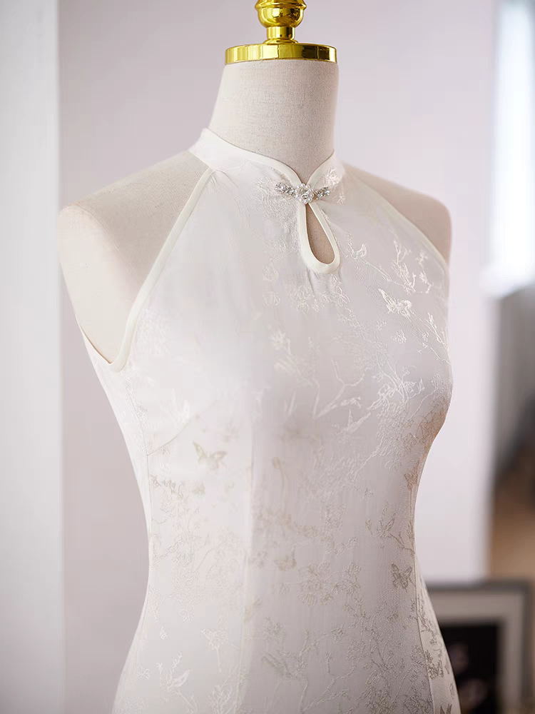 The Peony Halter Cheongsam Gown