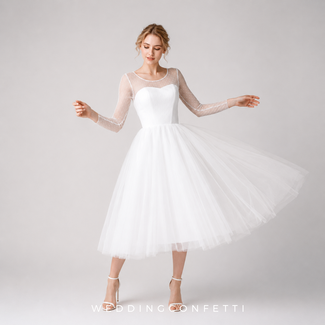 The Lucinda Wedding Bridal Short Gown
