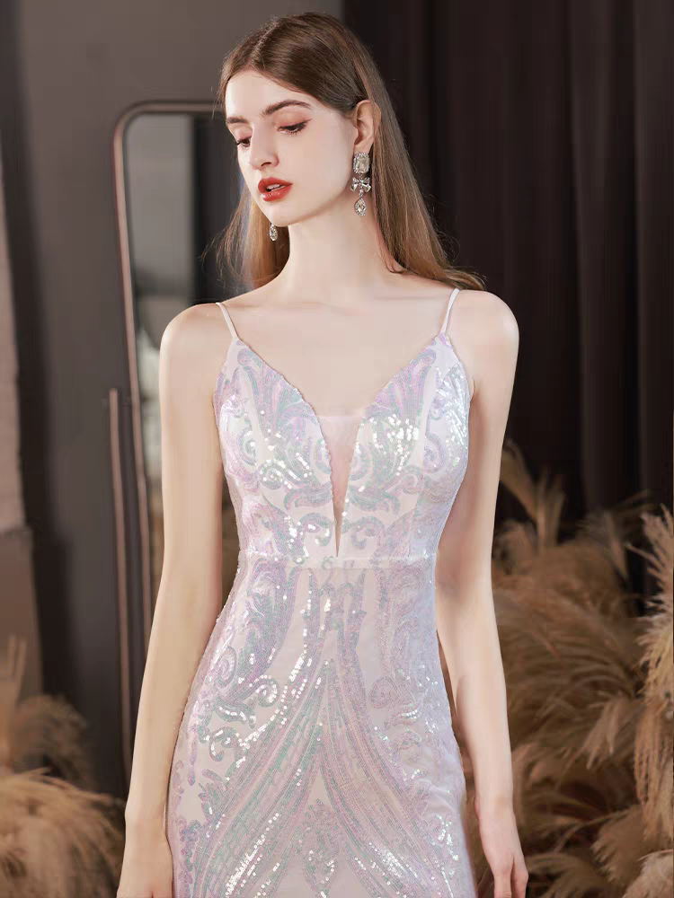 The Perlize Sleeveless Evening Dress