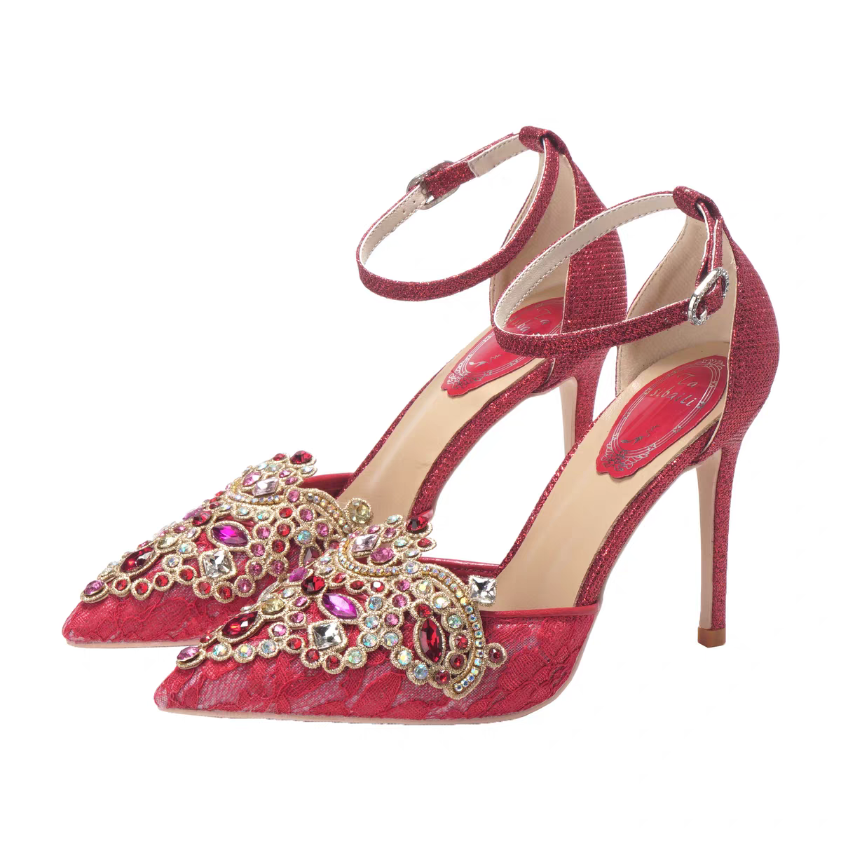 The Kloise Wedding Heels with Beadings (Available in 2 colours)