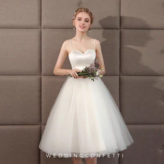 The Steffia Wedding Bridal Sleeveless Satin Dress