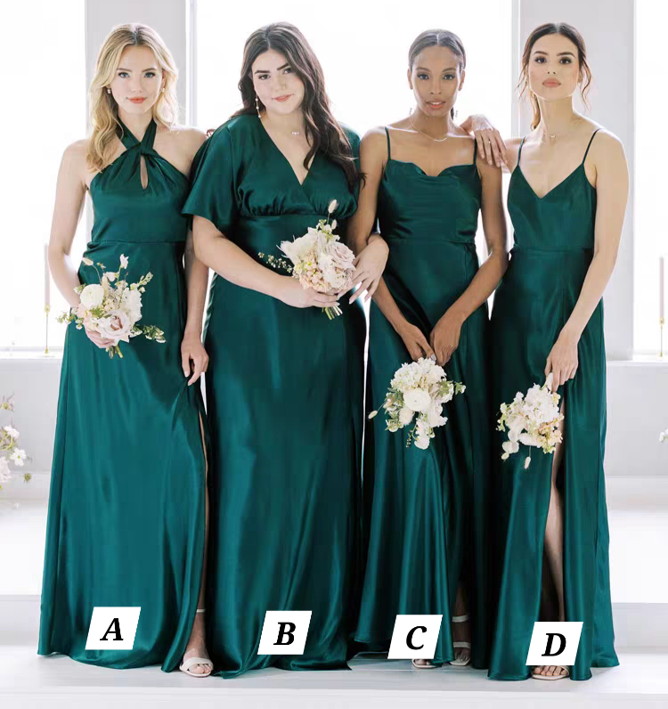The Lorna Satin Bridesmaid Collection (Available in 5 Different Styles)