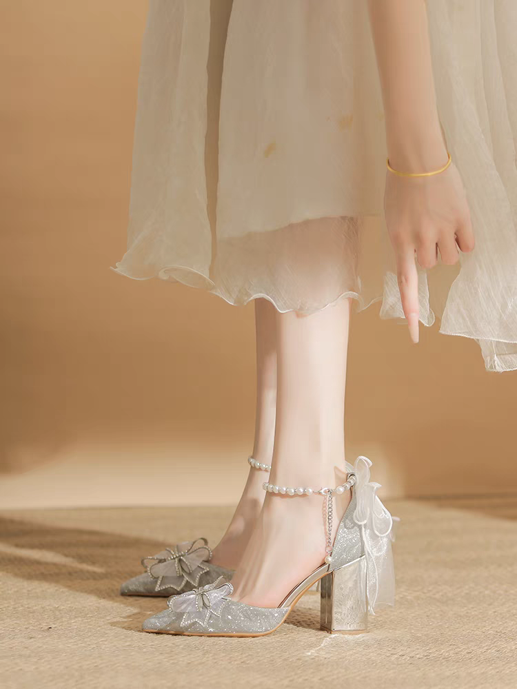 The Halifax Wedding Bridal Silver Heels