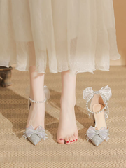 The Halifax Wedding Bridal Silver Heels