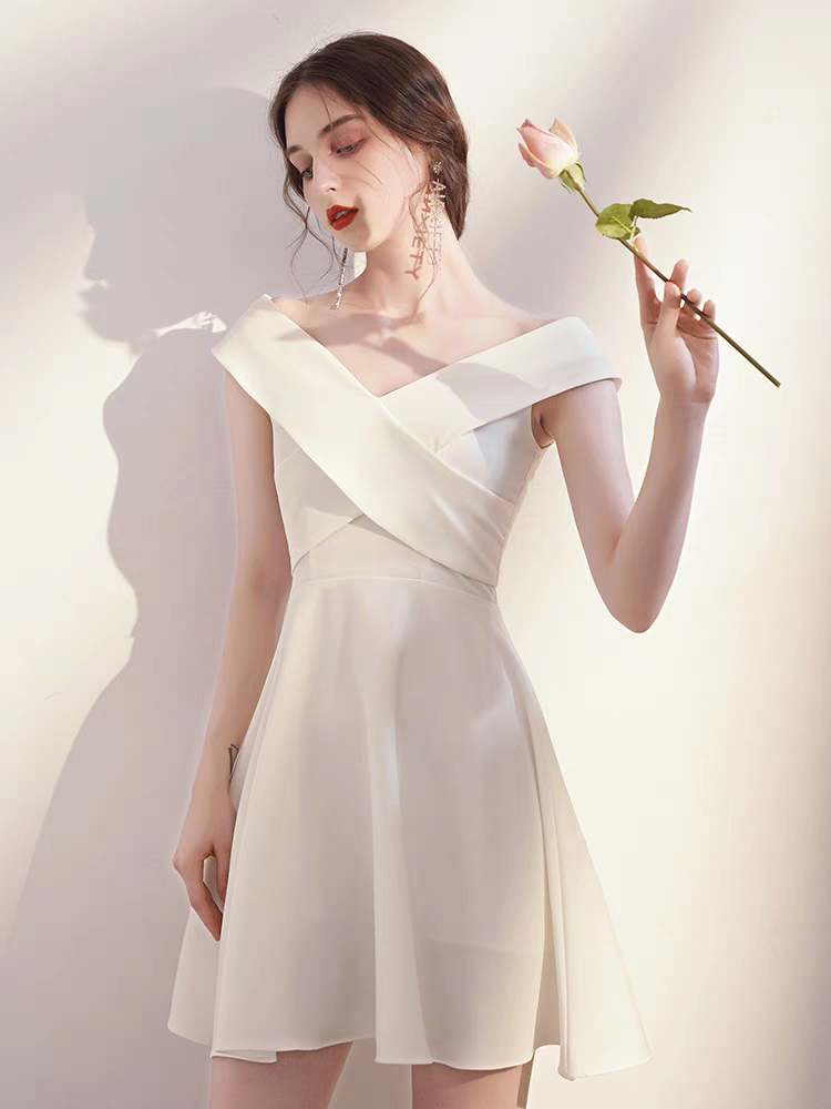 The Patsy White Off Shoulder Dress