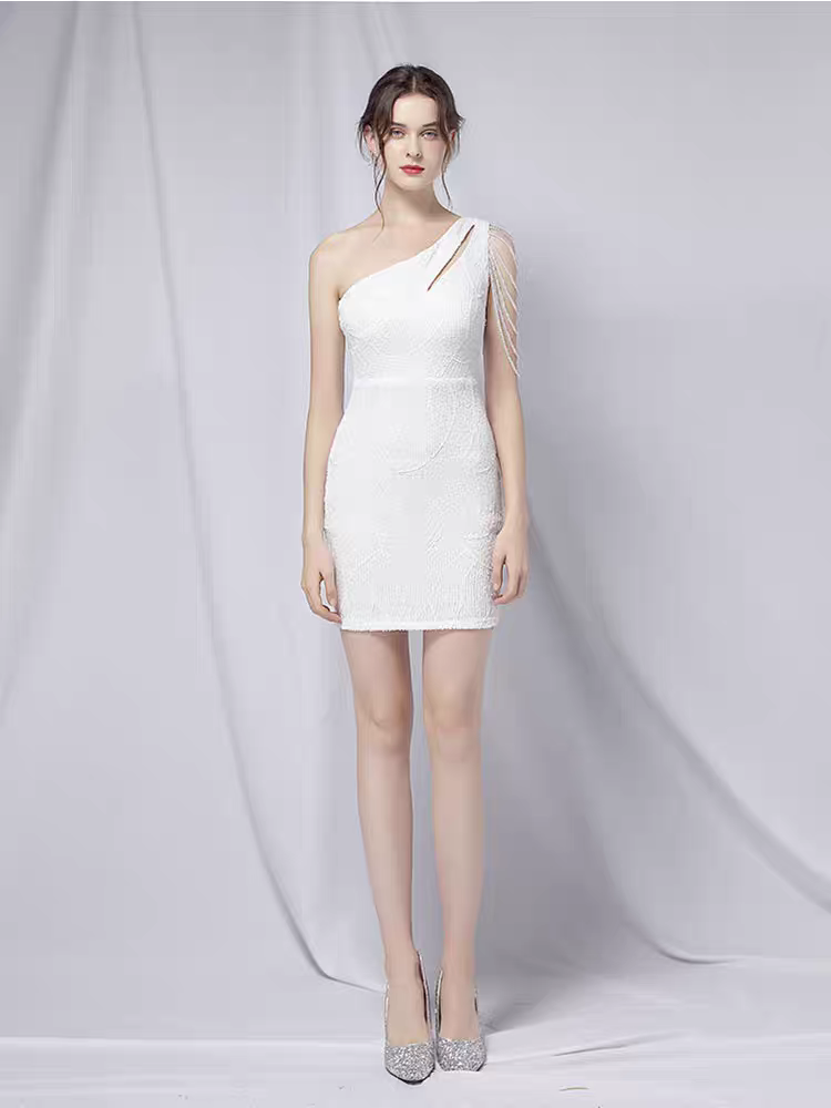 The Regina Sequined Toga Short Dress (Available in 5 Colours)