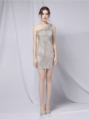 The Regina Sequined Toga Short Dress (Available in 5 Colours)