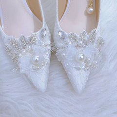 The Rhonda White Bridal Heels