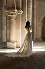 The Penelope Wedding Bridal Satin Gown