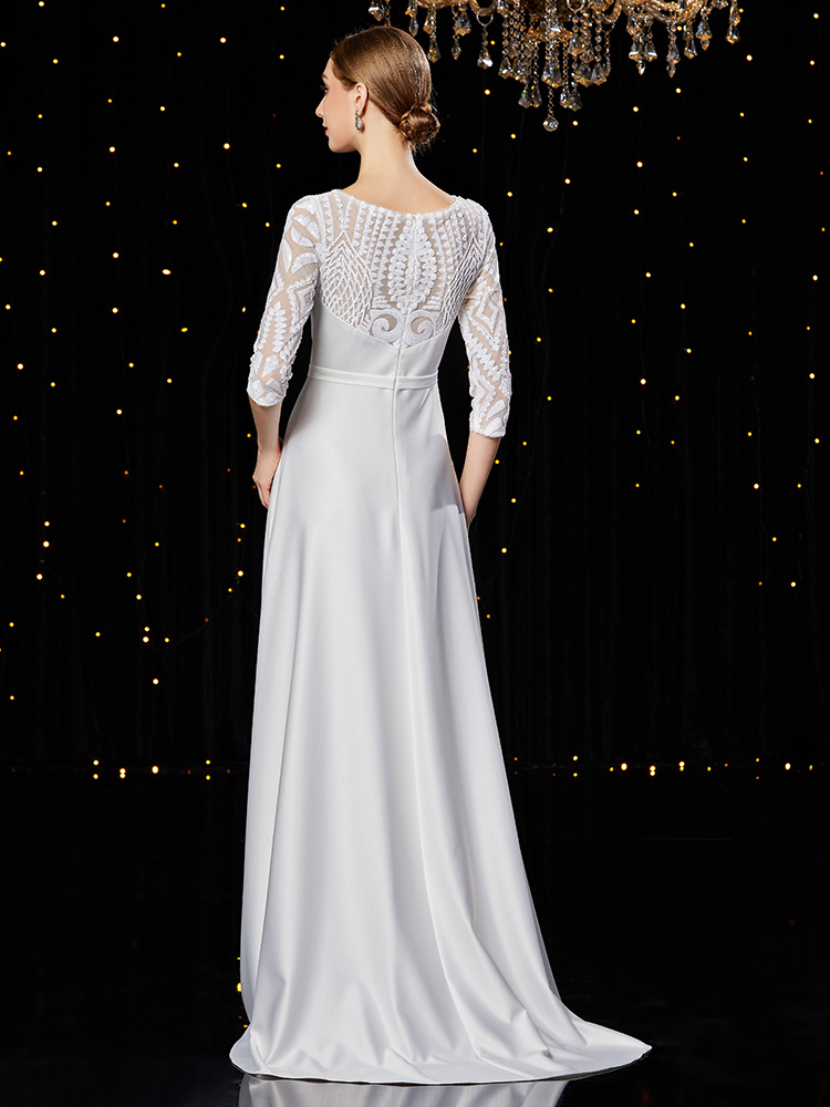The Liselle Mother-Of-Bride Sleeved Gown (Available in 2 Colours)