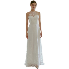 The Lorena Wedding Bridal Halter Gown