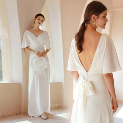The Riley Wedding Bridal Wide Sleeves Gown
