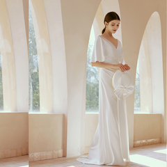 The Riley Wedding Bridal Wide Sleeves Gown
