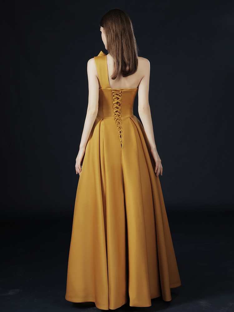 The Hyacinth Toga Gold Gown