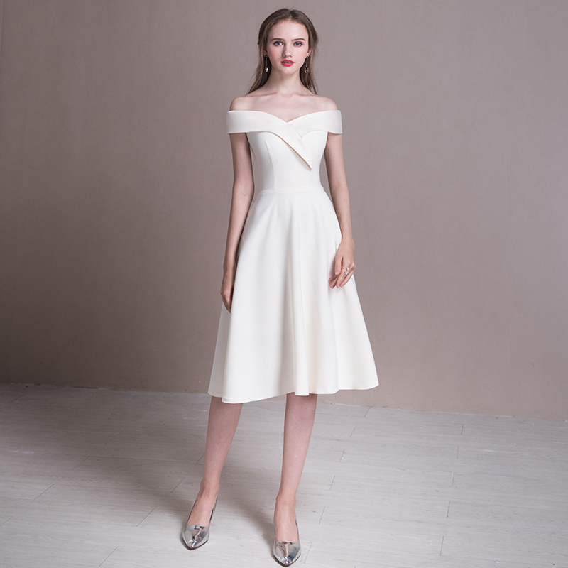 The Sellina Off Shoulder Cocktail Dress(Available in 4 Colours)
