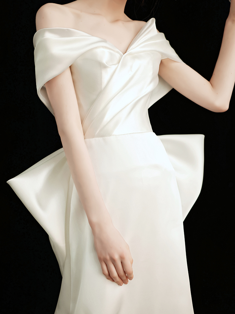 The Kendall Wedding Bridal Off Shoulder Gown