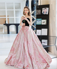 The Kalisa Black Pink Diamante Tube Dress
