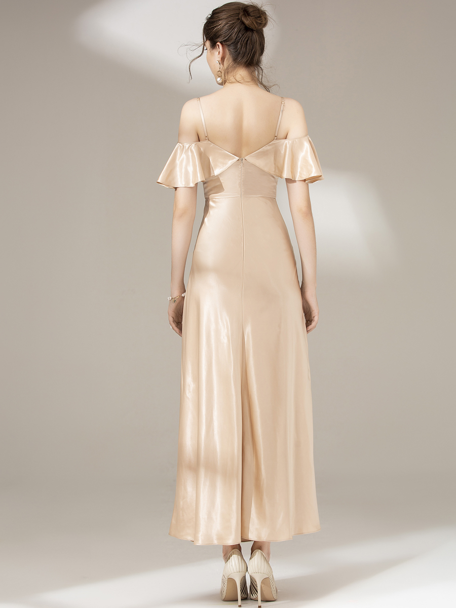 The Finnley Gold Off Shoulder Dress (Available in 3 Colours)