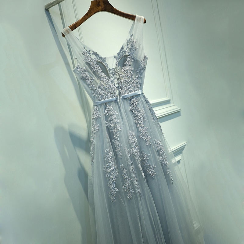 The Serena Tulle Sleeveless Gown